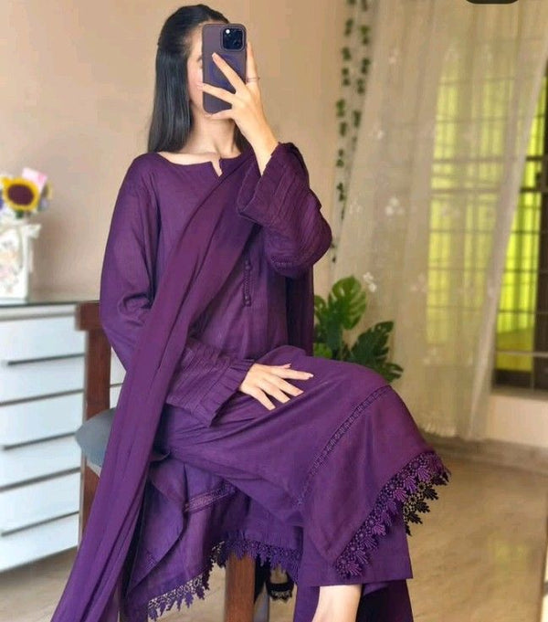 Dhanak Long Length Shalwar Kameez