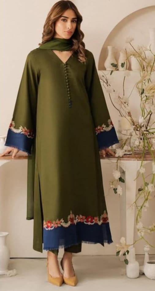 100% FULL DYED Premium DHANAK Unstiches Suit