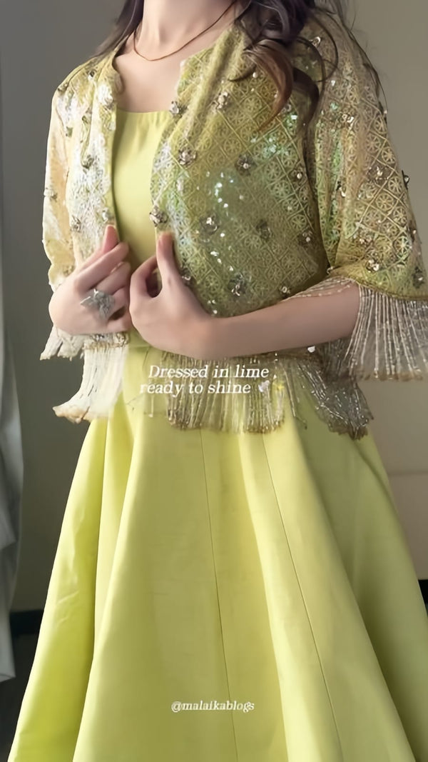 Elegant Lehenga Set with Fancy Stylish Jacket✨