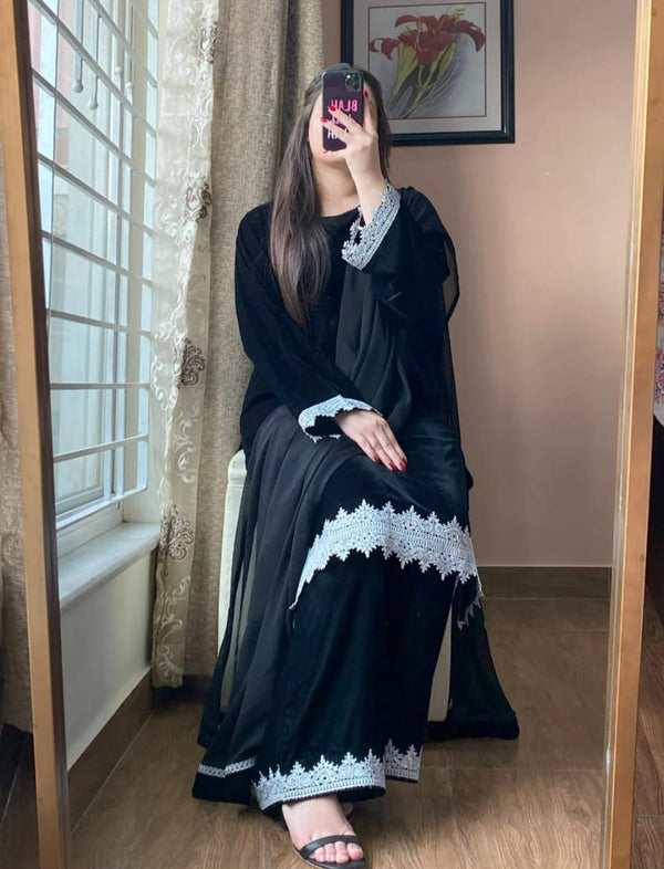 Micro Velvet Shalwar Kameez with Dupatta – Fine Stitching Premium Suit